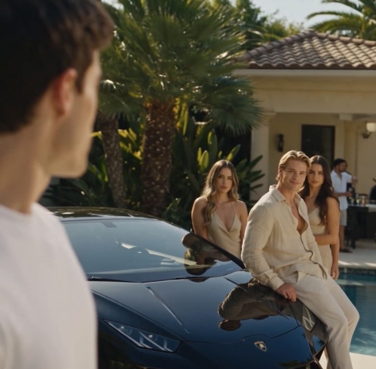 El presumido dijo que el Lamborghini era suyo, hasta que llegó el verdadero propietario