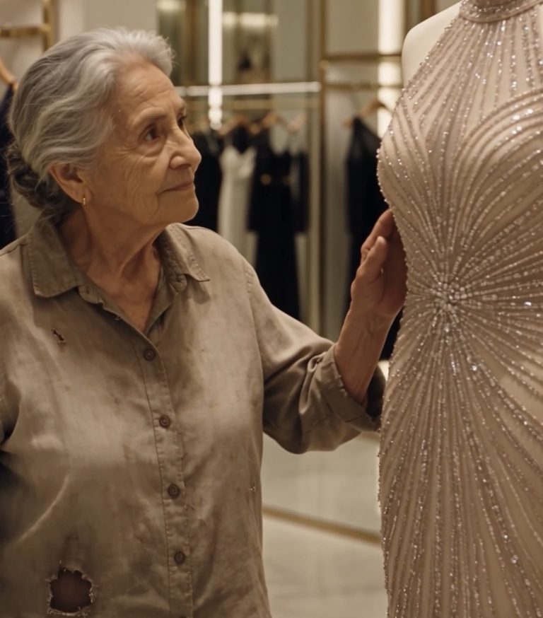 La abuela salió de la boutique en silencio, pero regresó por una razón que nadie esperaba