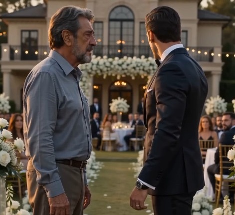 Humilló al padre de la novia por su ropa minutos antes de la boda