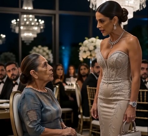 La obligó a levantarse de la mesa principal por su vestido sin saber por qué los novios habían reservado esa silla para ella