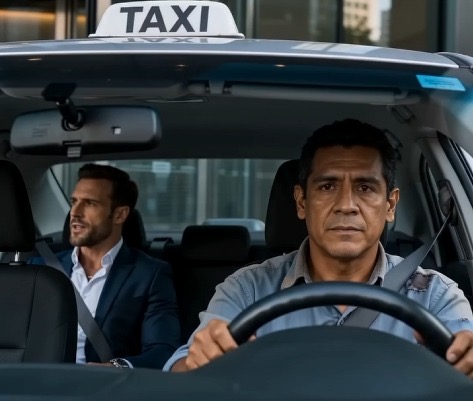 Humilló a un taxista por trabajar por monedas y minutos después necesitó escuchar precisamente a un conductor